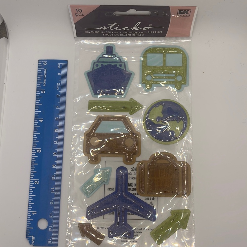 ⭐️ 10-4-10 Stickers - Travel Pictograms